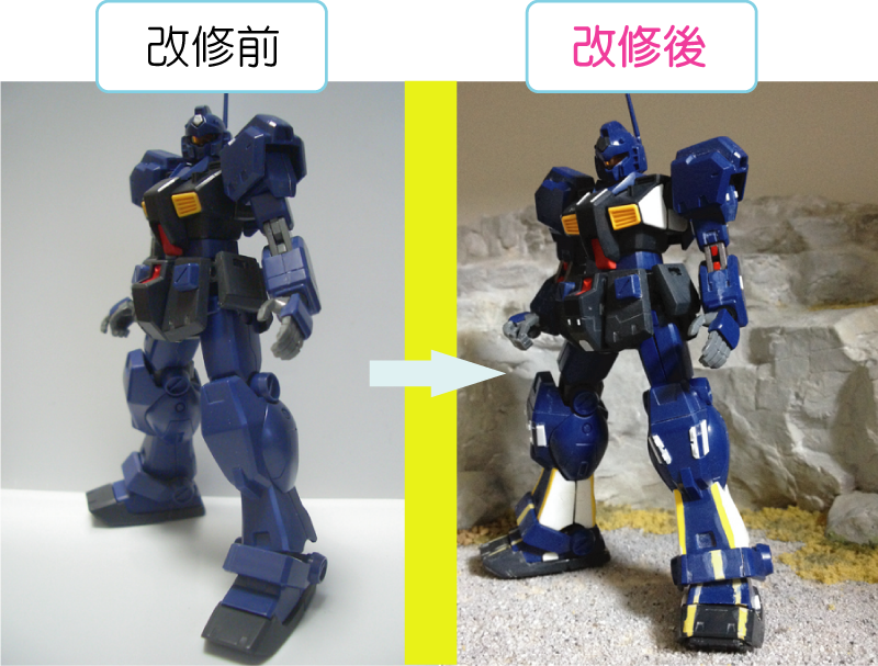 HGジムクゥエル(雪原 ジオラマ):【ガンダムno部屋】